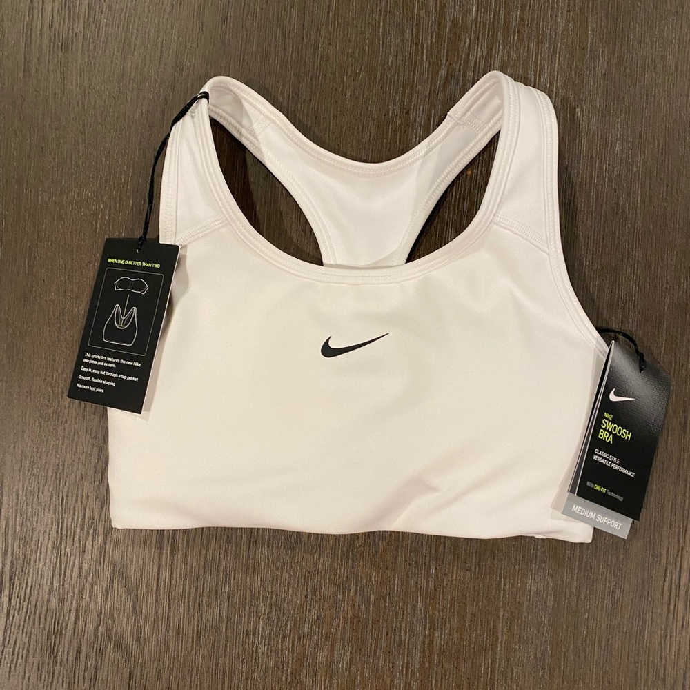 Nike White Sports Bra